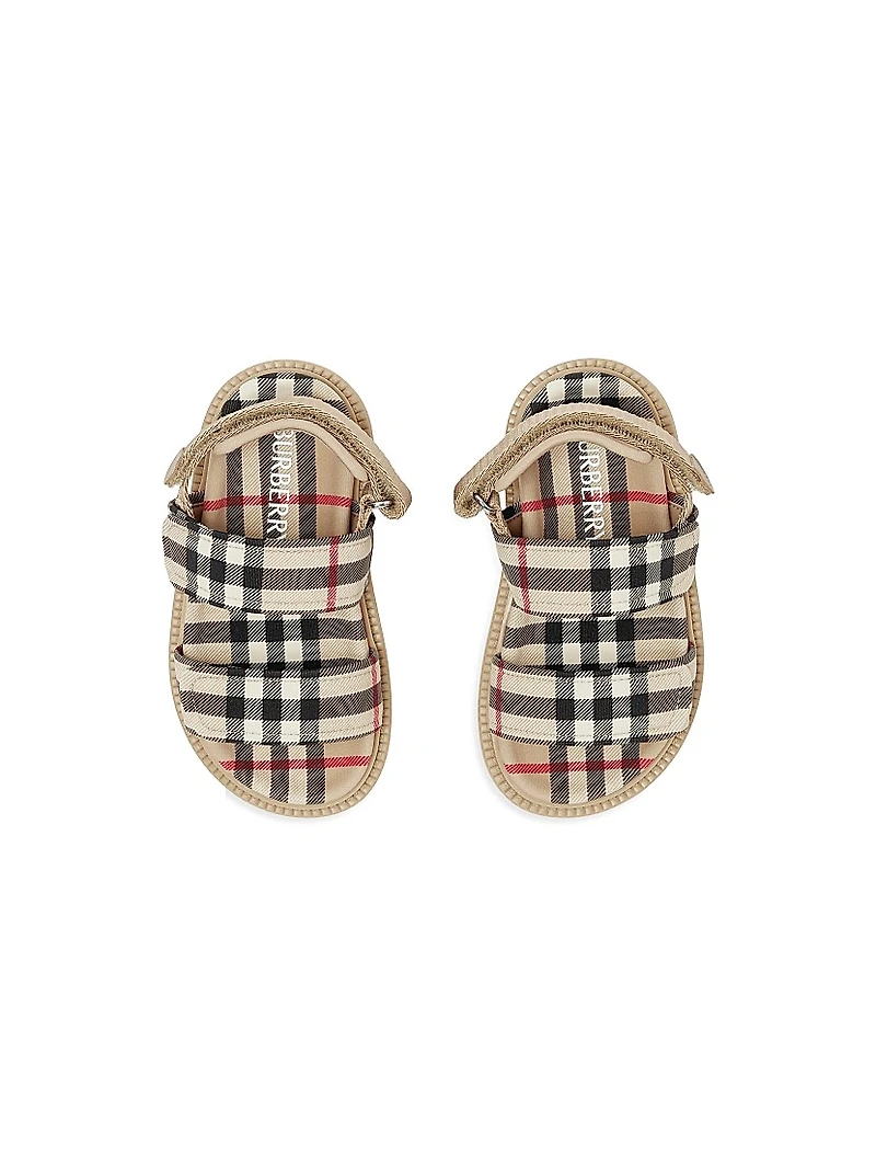 Little Kid's Check Sandals