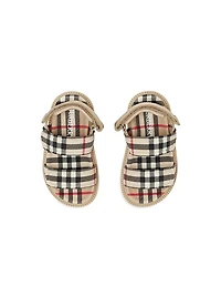 Little Kid's Check Sandals