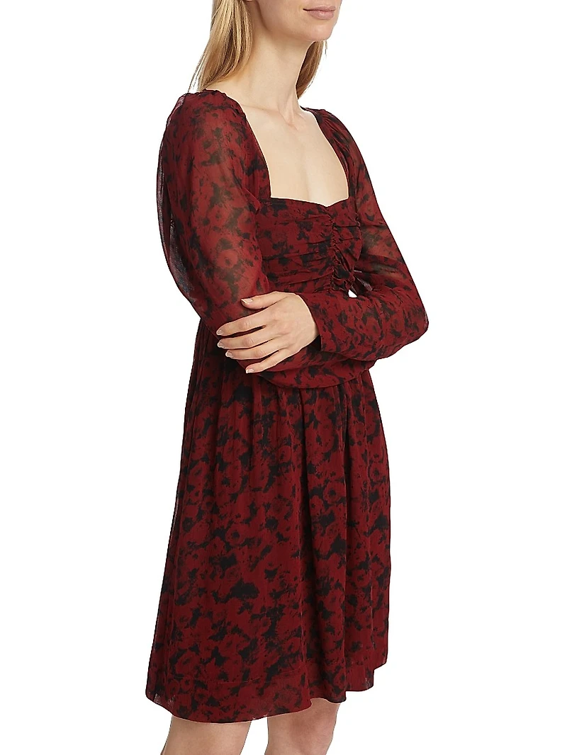 Printed Georgette Minidress