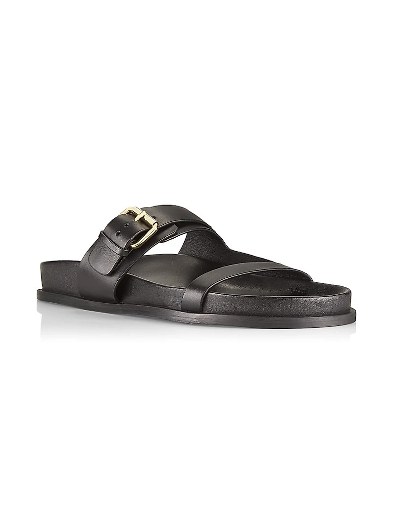 Prince Leather Open-Toe Sandals