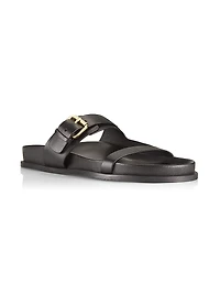 Prince Leather Open-Toe Sandals