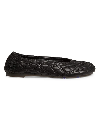 Sadler Quilted Leather Ballerina Flats