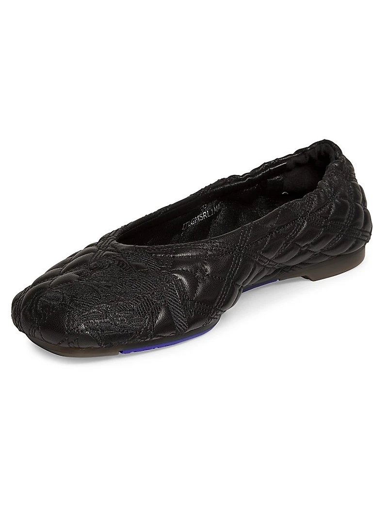 Sadler Quilted Leather Ballerina Flats