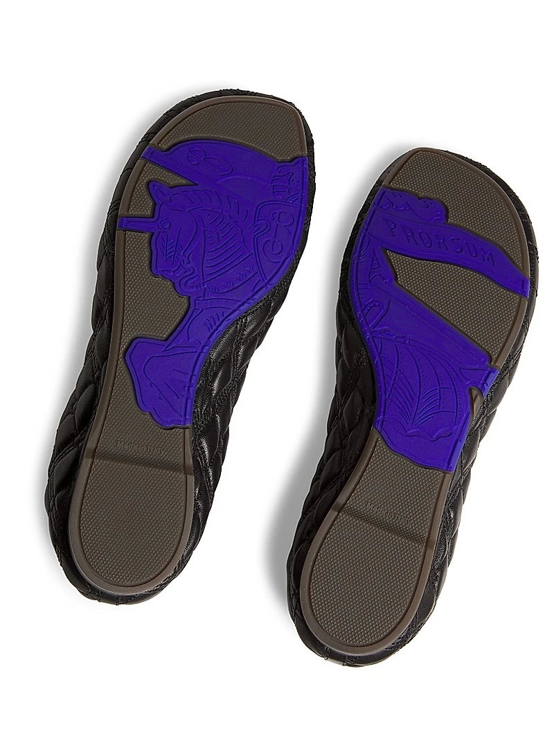 Sadler Quilted Leather Ballerina Flats