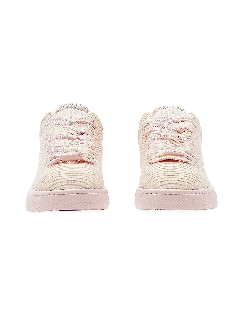 Check Knit Box Sneakers