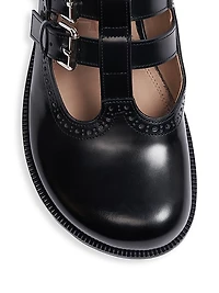 Campo Leather Cut-Out Mules