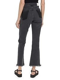 Straight-Leg Split-Hem Jeans