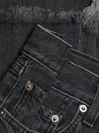 Straight-Leg Split-Hem Jeans