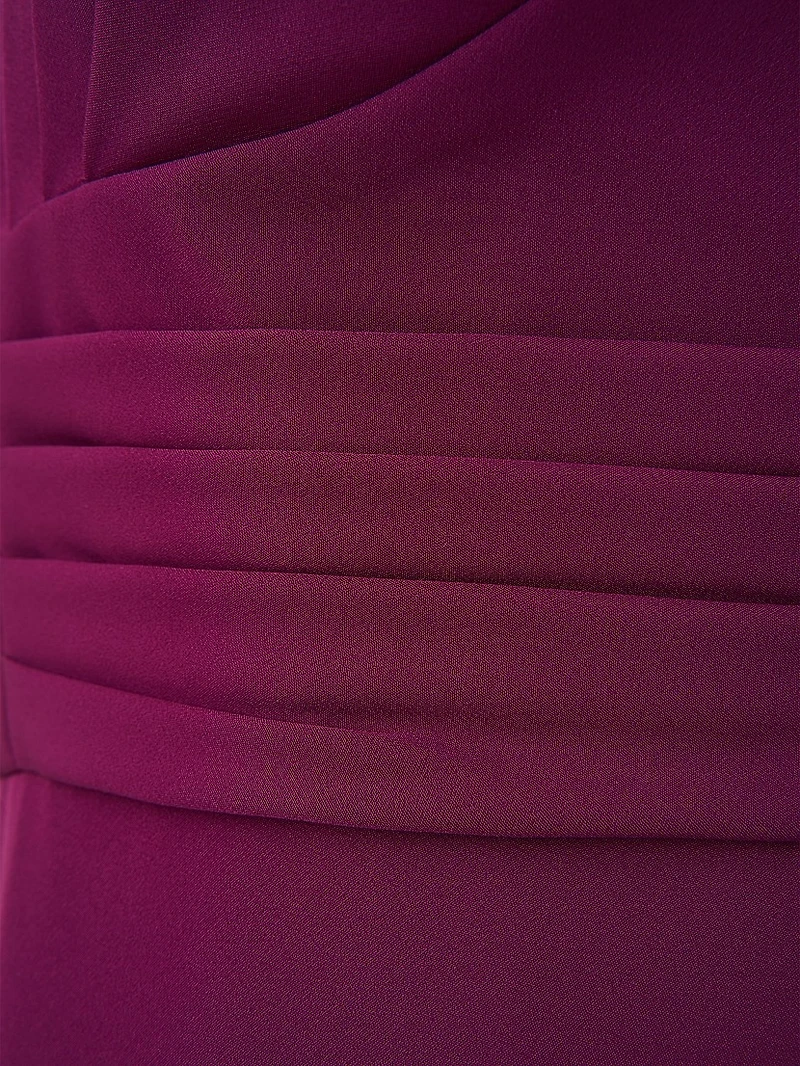 Melora Crepe V-Neck Gown