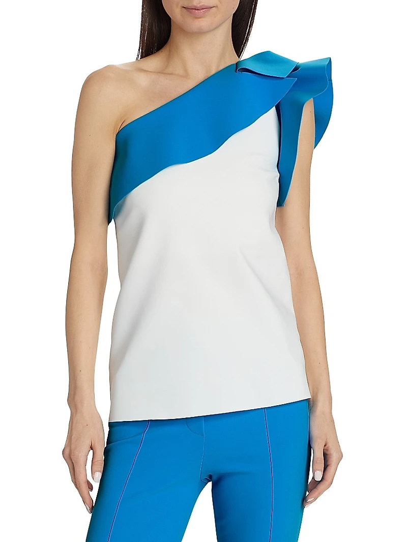 Kikina Ruffled One-Shoulder Top