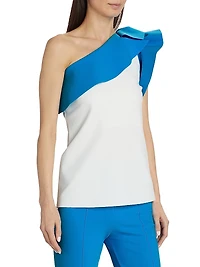 Kikina Ruffled One-Shoulder Top