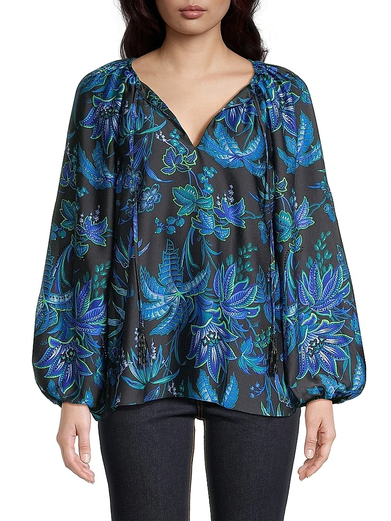 Sienna Floral Satin Blouse