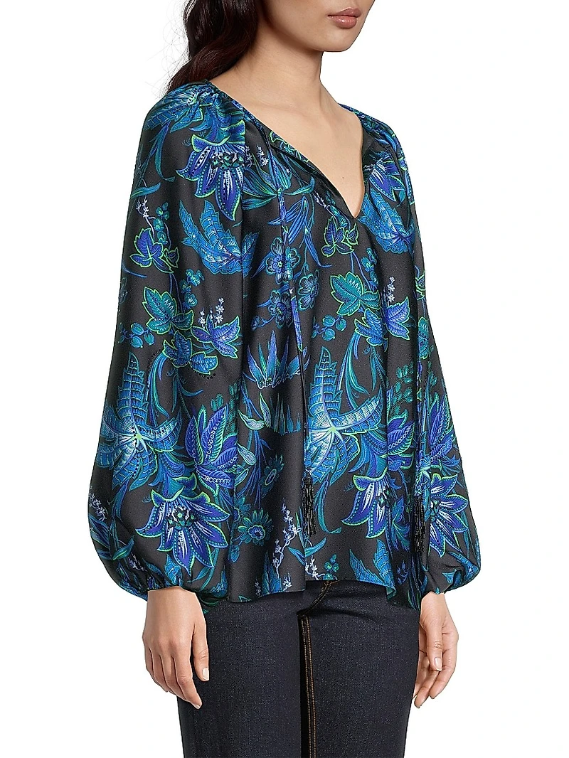 Sienna Floral Satin Blouse