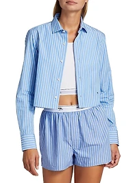 Classic Stripe Cropped Shirt