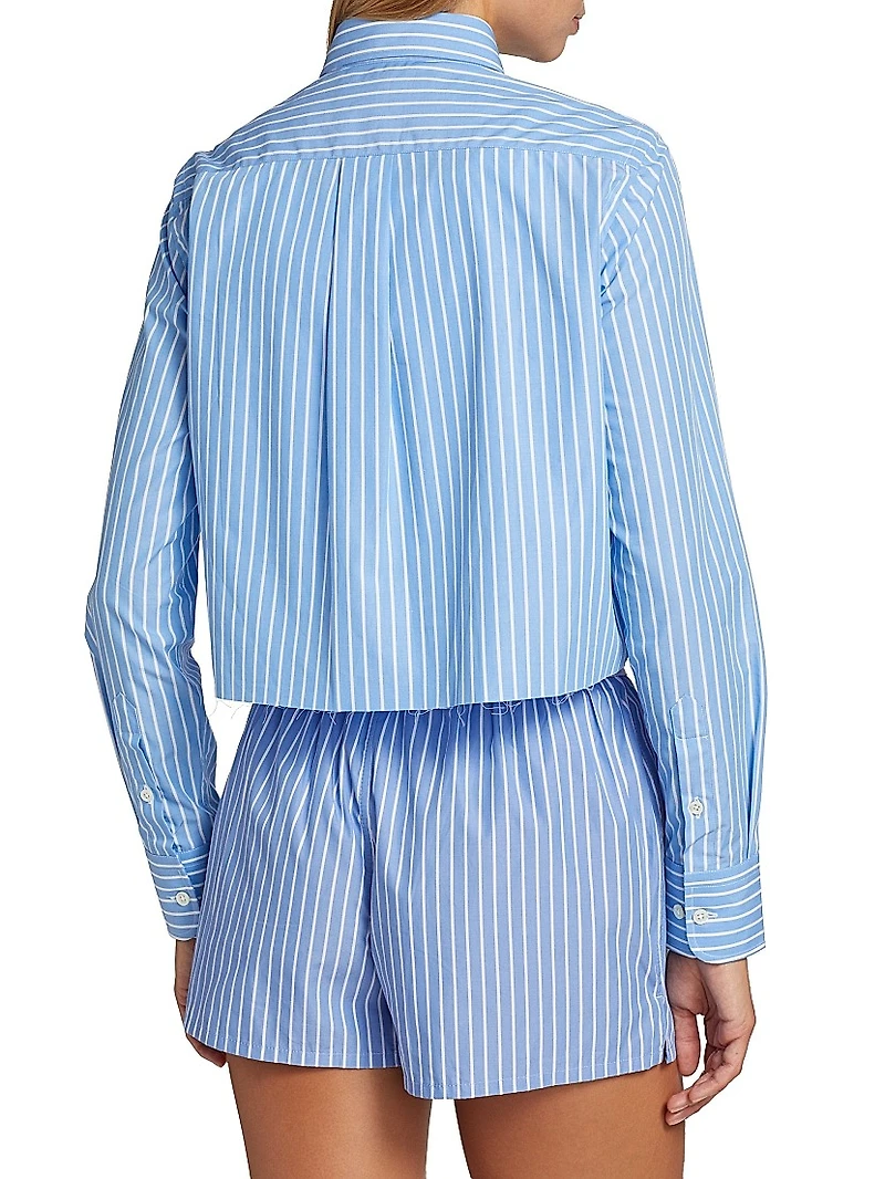 Classic Stripe Cropped Shirt