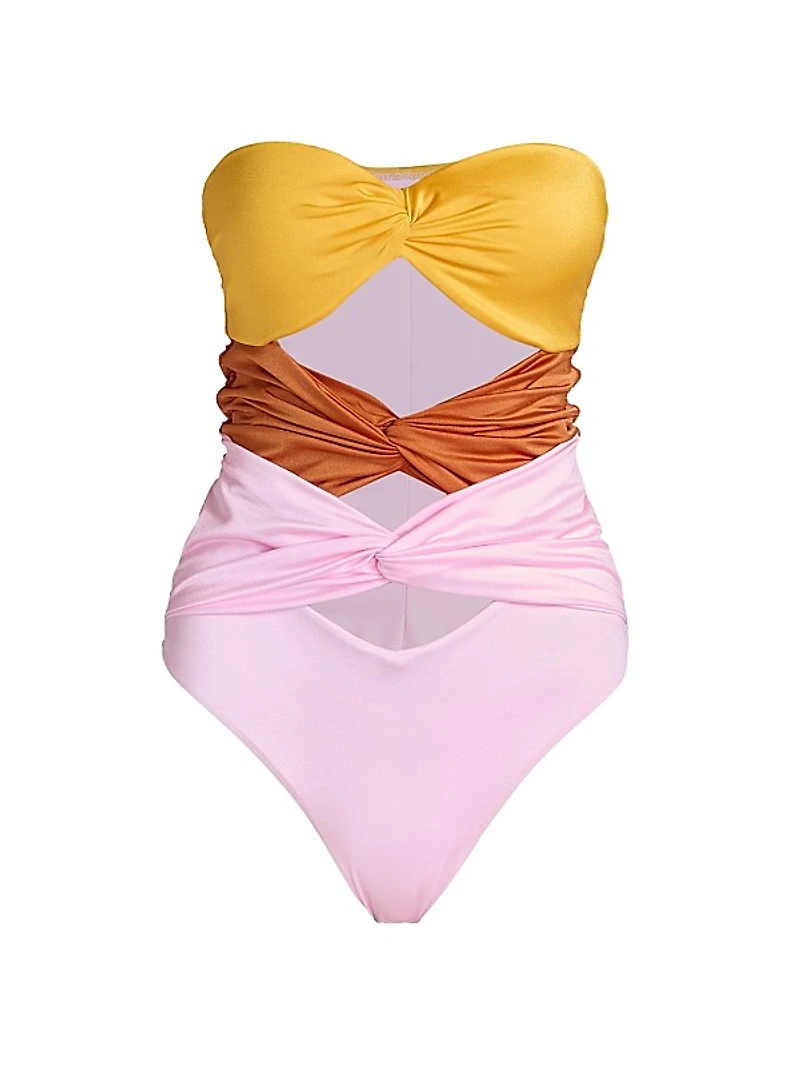 Twisted Cut-Out Swimsuit