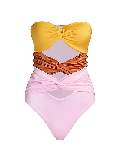 Twisted Cut-Out Swimsuit