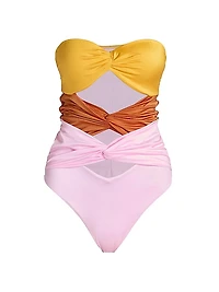 Twisted Cut-Out Swimsuit
