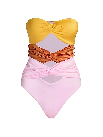 Twisted Cut-Out Swimsuit