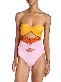 Twisted Cut-Out Swimsuit
