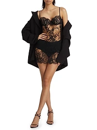 Camille Lace Mini-Slipdress