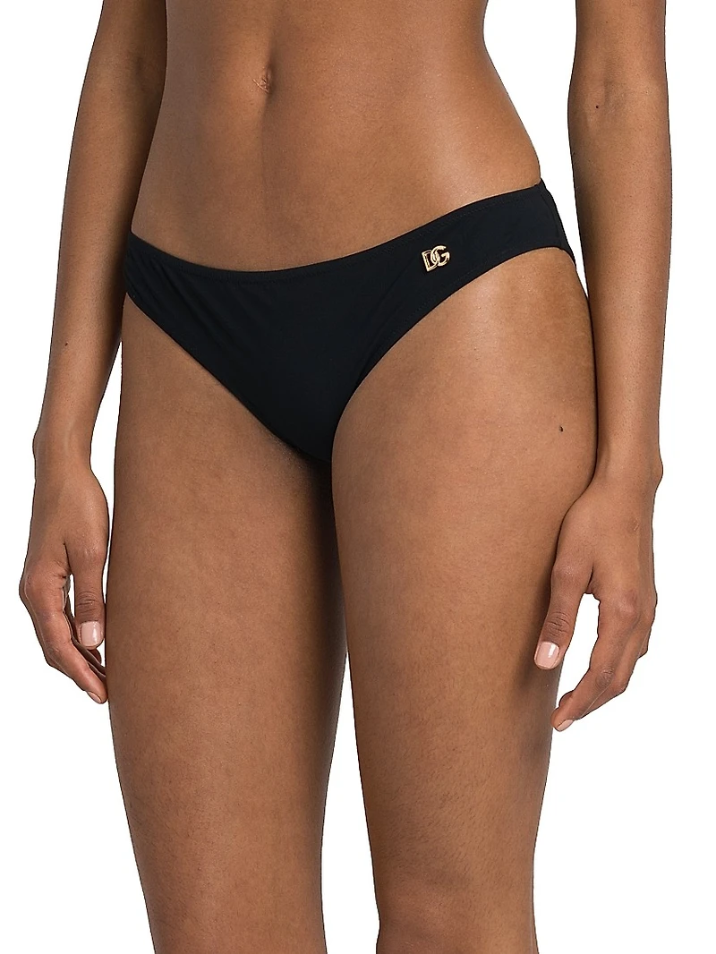 Logo Low-Rise Bikini Bottom