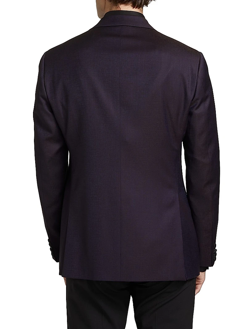 Wool One-Button Dinner Jacket