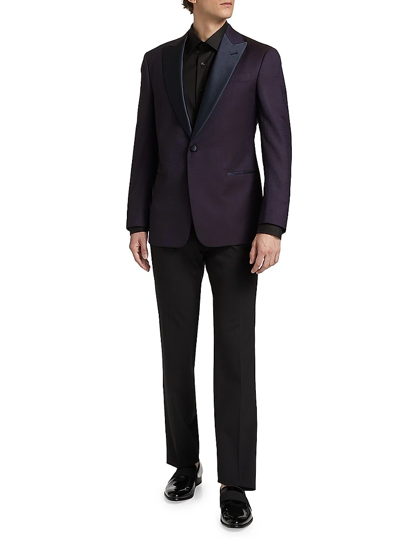 Wool One-Button Dinner Jacket