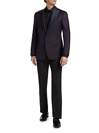 Wool One-Button Dinner Jacket