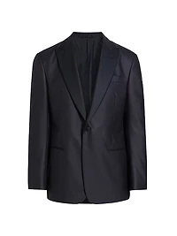 Wool-Blend One-Button Dinner Jacket