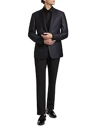 Wool-Blend One-Button Dinner Jacket