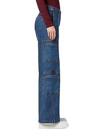 Wide-Leg Cargo Jeans