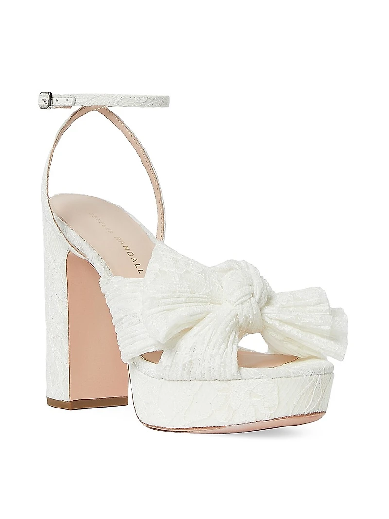 Natalia 110MM Lace Platform Sandals