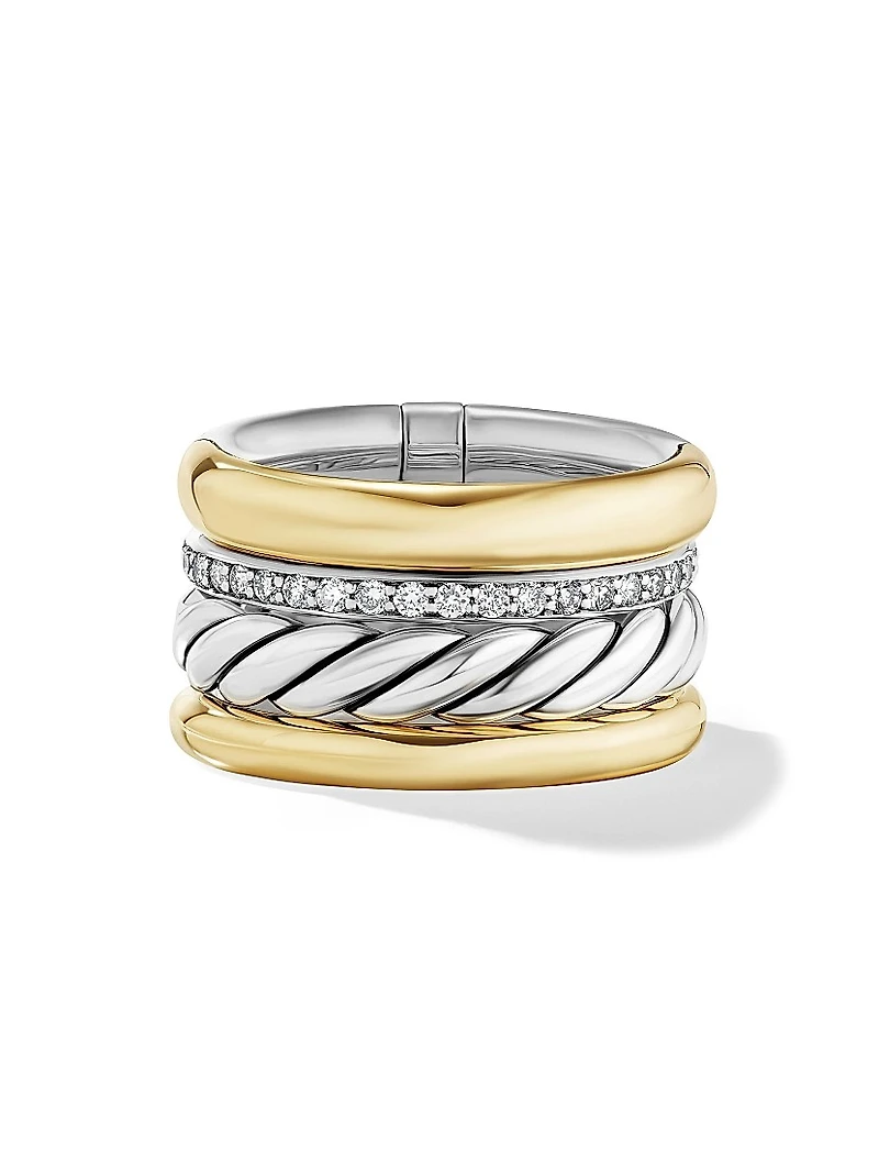 DY Mercer Multi Row Ring Sterling Silver