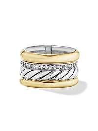 DY Mercer Multi Row Ring Sterling Silver