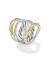 DY Mercer Multi Row Ring Sterling Silver