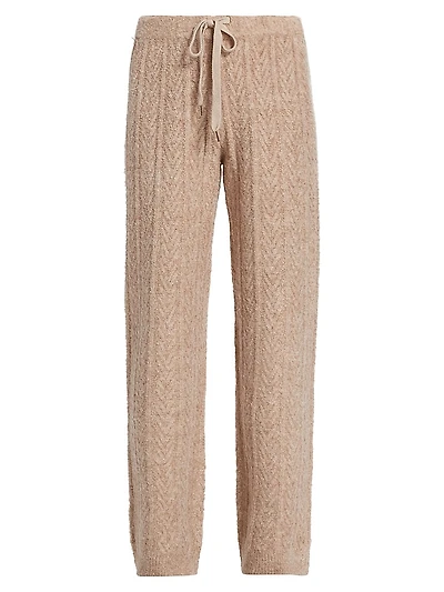 Cable-Knit Drawstring Sweatpants