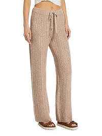 Cable-Knit Drawstring Sweatpants