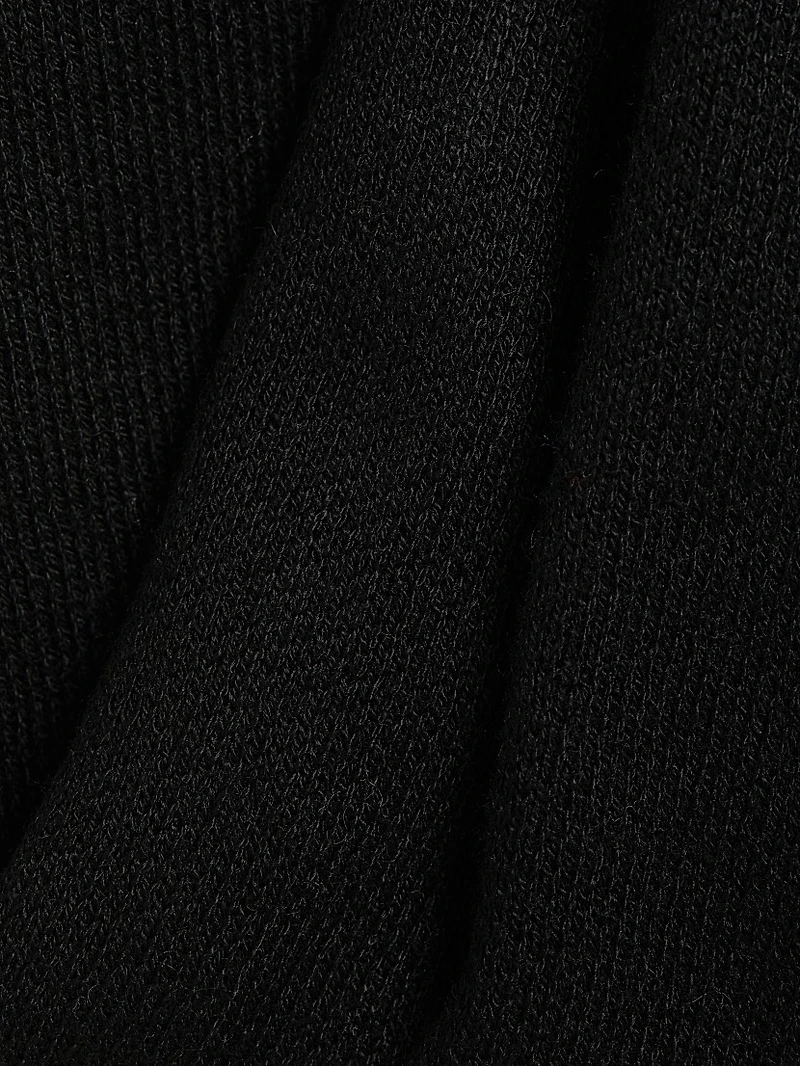 Double-Knit Wide-Leg Drawstring Pants