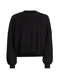Double-Knit Crop Sweatshirt