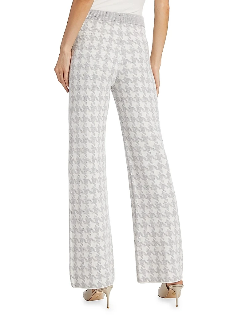 Houndstooth Drawstring Pants