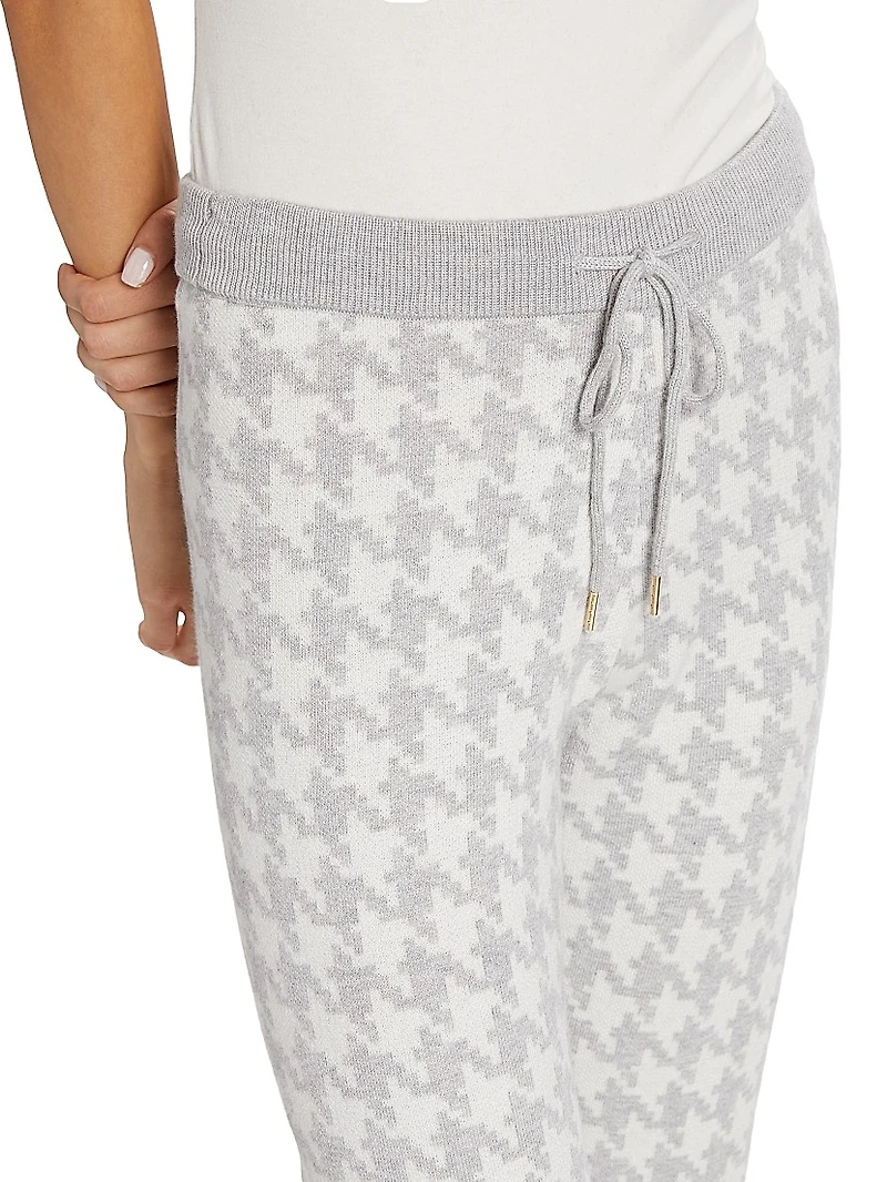Houndstooth Drawstring Pants