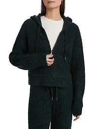 Cable-Knit Zip Hoodie