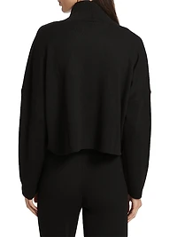 Double-Knit Funnel Neck Sweater