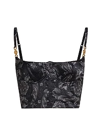 Barocco '92 Stretch Satin Balconette Bra Top