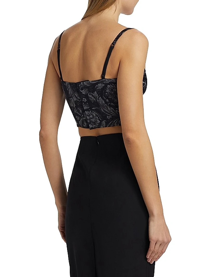 Barocco '92 Stretch Satin Balconette Bra Top