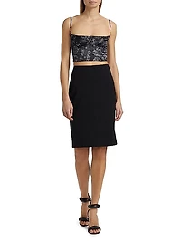 Barocco '92 Stretch Satin Balconette Bra Top