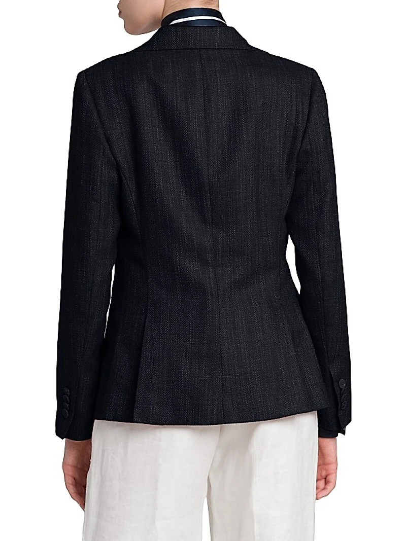 Wool Single-Breasted Blazer
