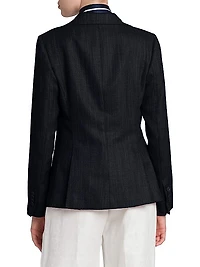 Wool Single-Breasted Blazer