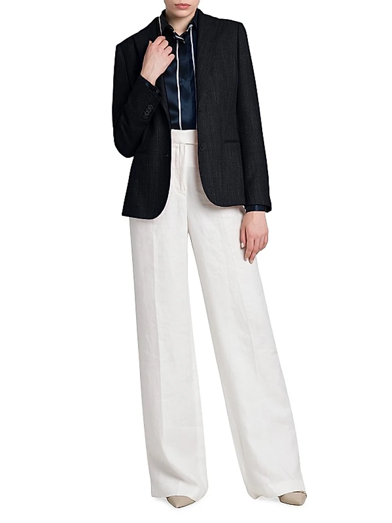 Wool Single-Breasted Blazer